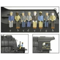 Broadway Limited Imports HO Engineer/Fireman B (e,f,g,h) (4) for Scenery & Accessories