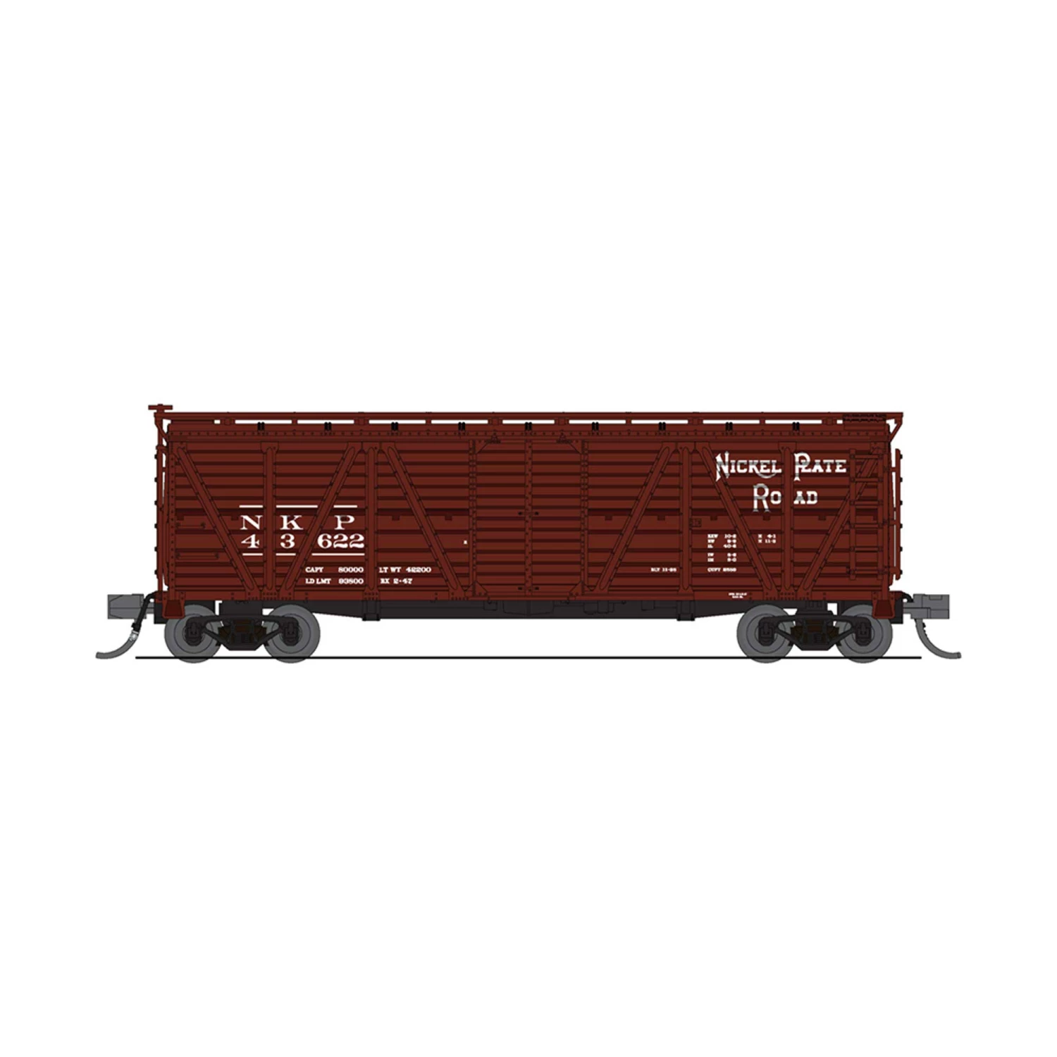 Broadway Limited Imports N Hog Sounds Stock Car, NKP for Freight Cars 3 Broadway Limited Imports N Hog Sounds Stock Car, NKP for Freight Cars