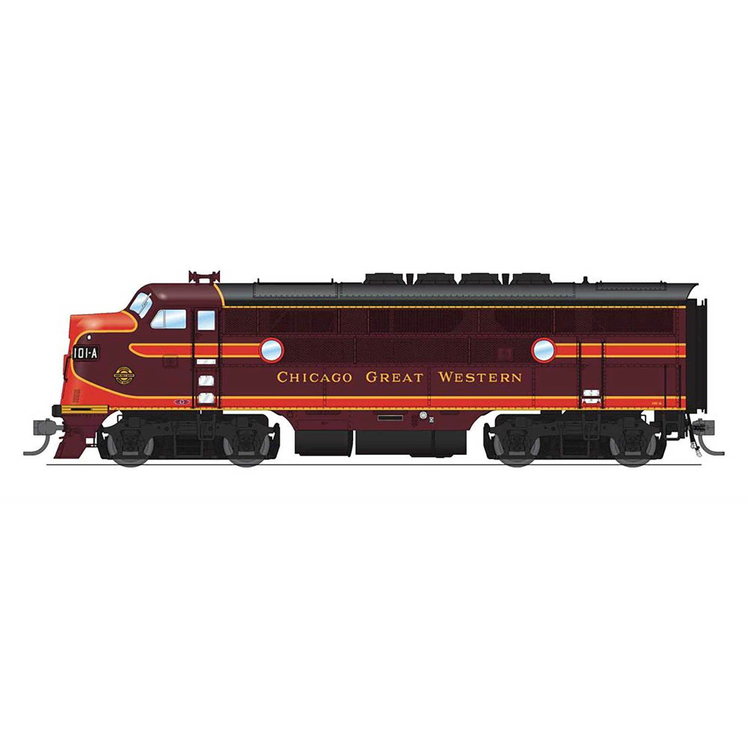 Broadway Limited Imports HO EMD F3 Paragon4, CGW #101A/101B for Locomotives 3 Broadway Limited Imports HO EMD F3 Paragon4, CGW #101A/101B for Locomotives