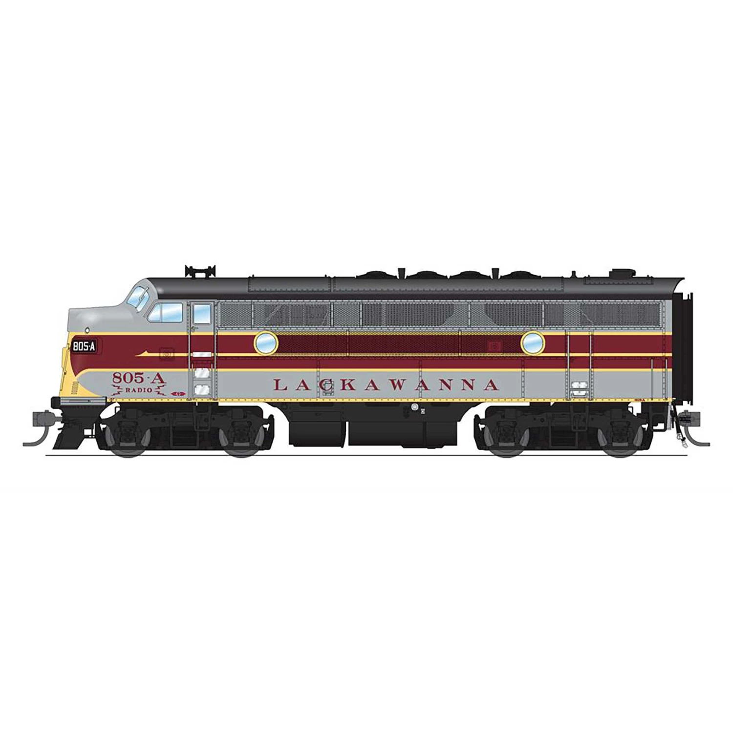 Broadway Limited Imports HO EMD F3 Paragon4, DLW #805A/805B for Locomotives 3 Broadway Limited Imports HO EMD F3 Paragon4, DLW #805A/805B for Locomotives