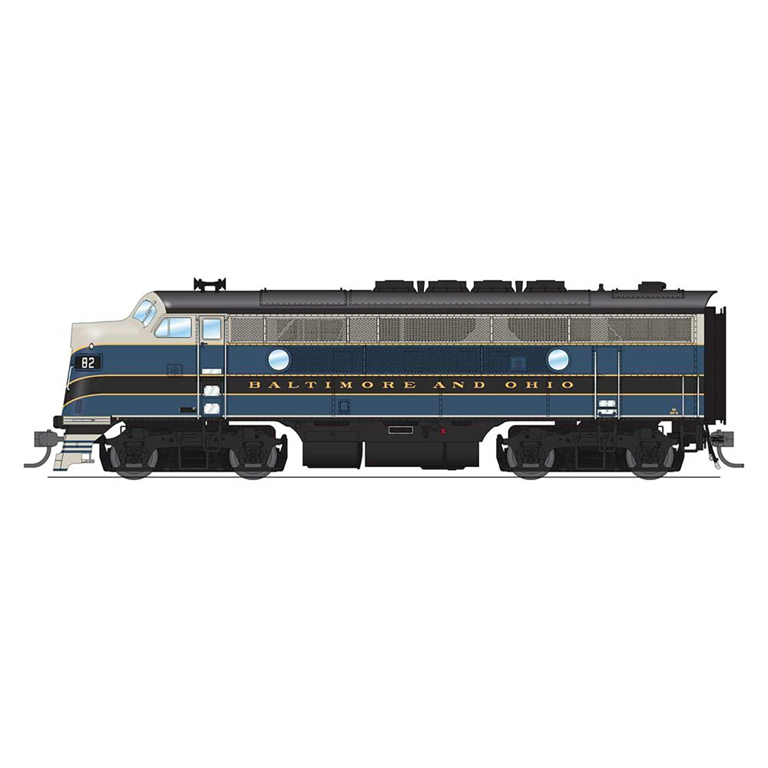 Broadway Limited Imports HO EMD F3 Paragon4, B&O #82A for Locomotives 3 Broadway Limited Imports HO EMD F3 Paragon4, B&O #82A for Locomotives