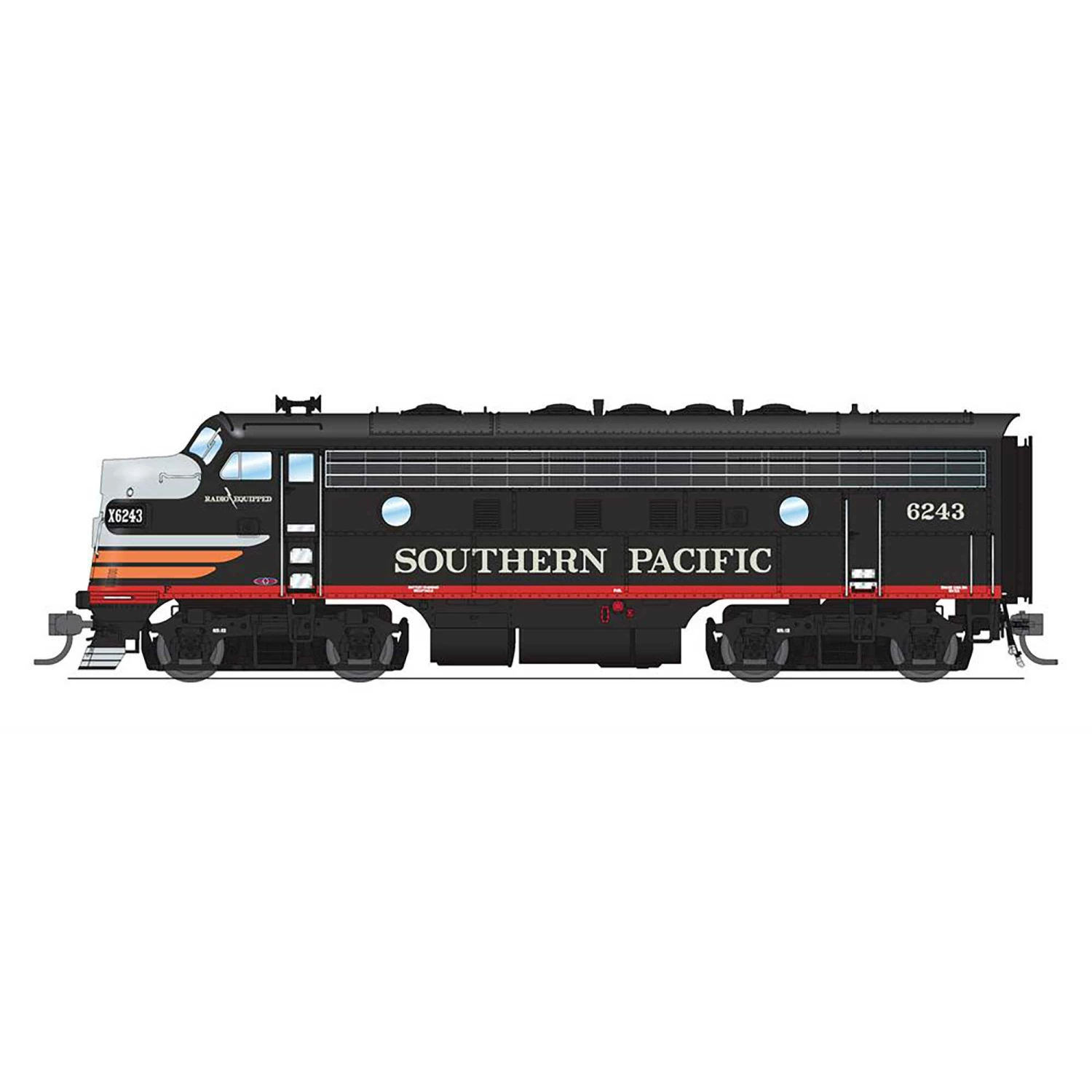 Broadway Limited Imports HO EMD F7 Paragon4, SP #6243/8143 for Locomotives 2 Broadway Limited Imports HO EMD F7 Paragon4, SP #6243/8143 for Locomotives