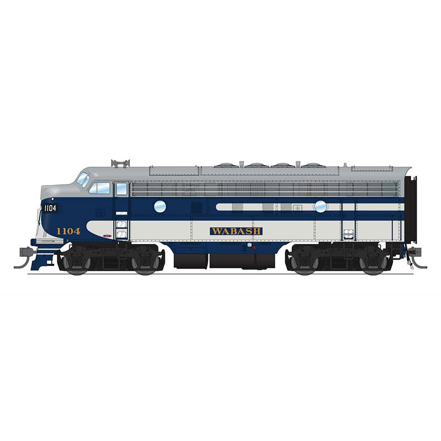 Broadway Limited Imports HO EMD F7 Paragon4, WAB #1104/1104B for Locomotives 3 Broadway Limited Imports HO EMD F7 Paragon4, WAB #1104/1104B for Locomotives