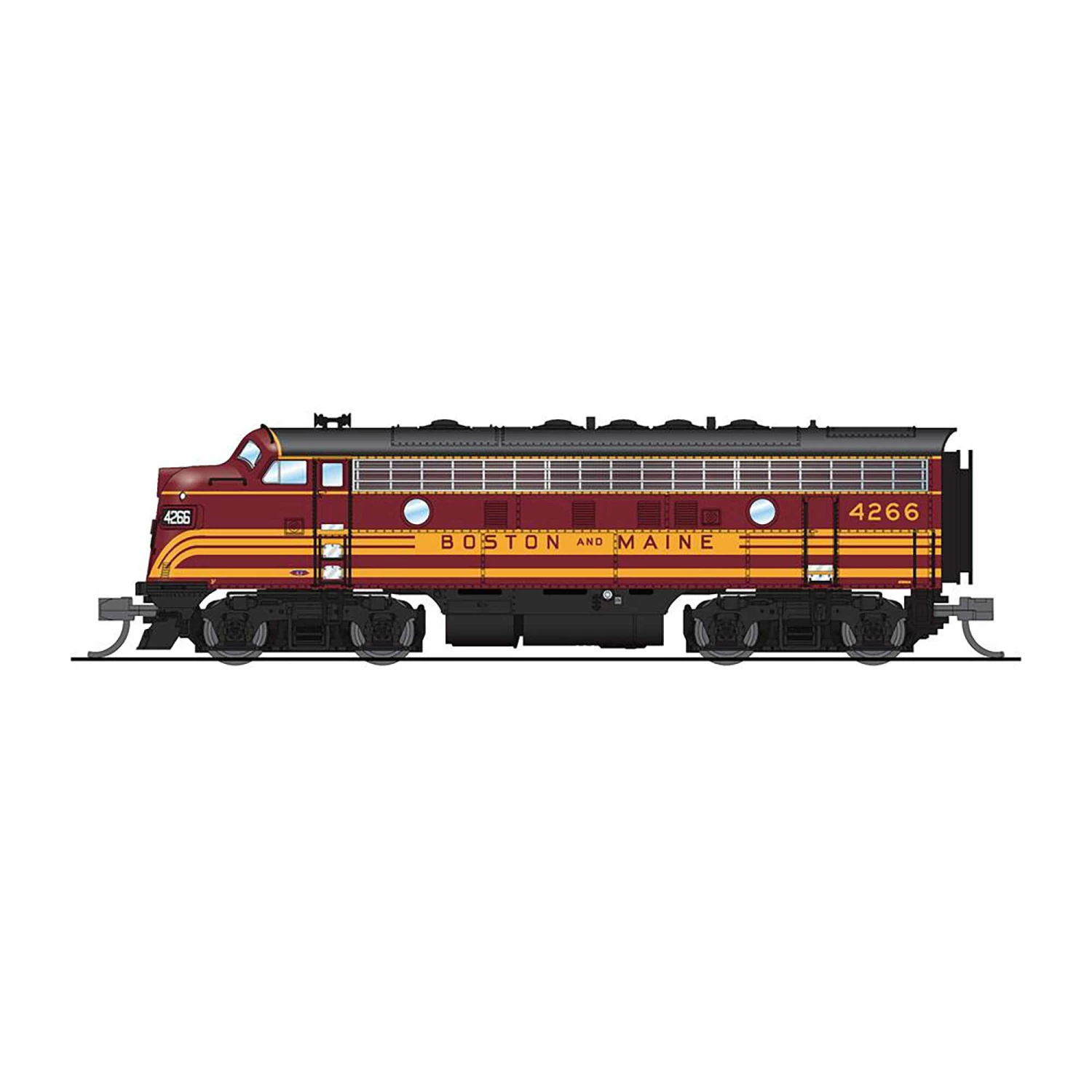 Broadway Limited Imports N EMD F7 Paragon4, B&M #4268A for Locomotives 3 Broadway Limited Imports N EMD F7 Paragon4, B&M #4268A for Locomotives
