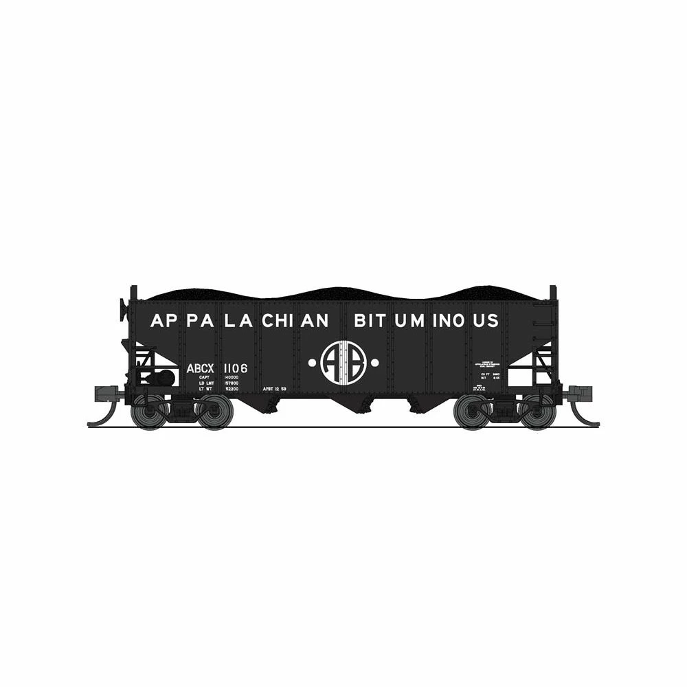 Broadway Limited Imports N 3-Bay Hopper, Appalachian Bituinous (2-pack A) for Freight Cars 3 Broadway Limited Imports N 3-Bay Hopper, Appalachian Bituinous (2-pack A) for Freight Cars