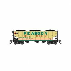 Broadway Limited Imports N 3-Bay Hopper, Peabody Coal (2-pack B) for Freight Cars