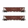 Broadway Limited Imports N H32 Covered Hopper, PRR (2-pack A) for Freight Cars -Broadway Limited Sales BLI7250 A0 KQ8B2MU7