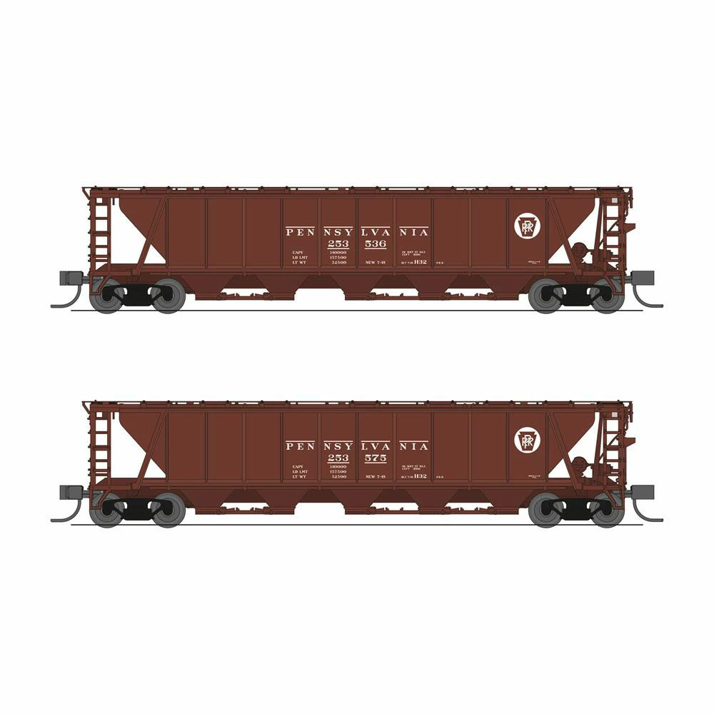Broadway Limited Imports N H32 Covered Hopper, PRR (2-pack A) for Freight Cars 3 Broadway Limited Imports N H32 Covered Hopper, PRR (2-pack A) for Freight Cars