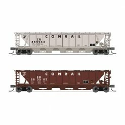 Broadway Limited Imports N H32 Covered Hopper, CR (2-pack) for Freight Cars