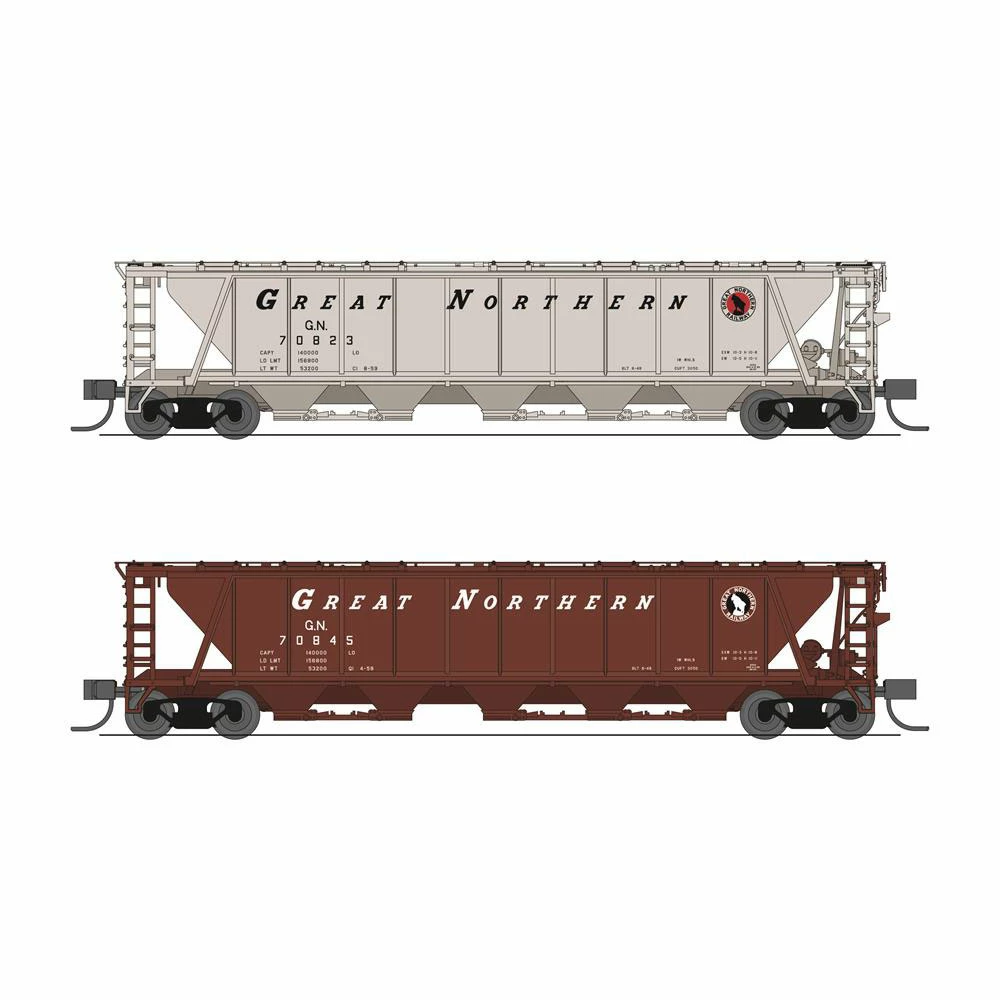 Broadway Limited Imports N H32 Covered Hopper, GN (2-pack) for Freight Cars 3 Broadway Limited Imports N H32 Covered Hopper, GN (2-pack) for Freight Cars