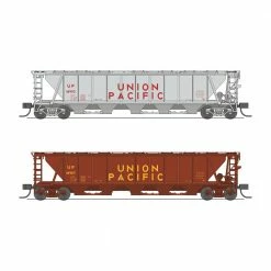 Broadway Limited Imports N H32 Covered Hopper, UP (2-pack) for Freight Cars