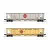 Broadway Limited Imports N H32 Covered Hopper, (2-pack) for Freight Cars