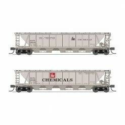 Broadway Limited Imports N H32 Covered Hopper, (2-pack) for Freight Cars