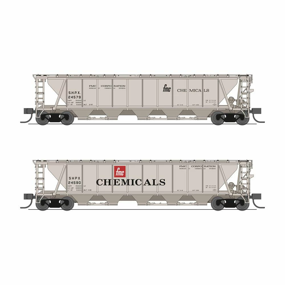 Broadway Limited Imports N H32 Covered Hopper, (2-pack) for Freight Cars 3 Broadway Limited Imports N H32 Covered Hopper, (2-pack) for Freight Cars